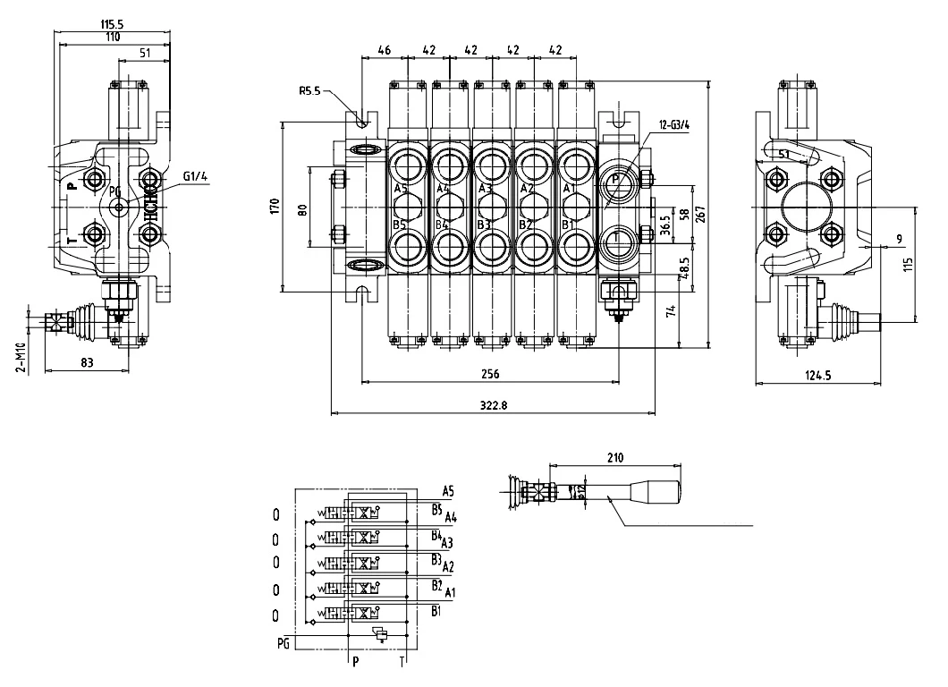 Dual Hydraulic Control Valve Producer Edl-F20L