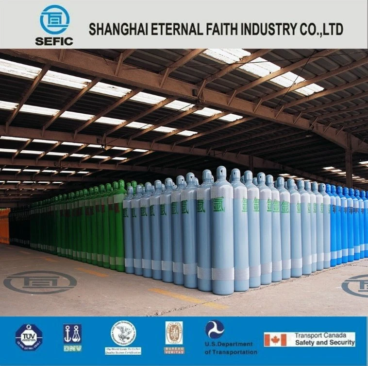 Sefic Seamless Steel Oxygen Hydrogen Argon Helium CO2 Nitrogen Gas Cylinder